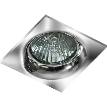 Bodové svítidlo Stropní bodové podhledové svítidlo AZzardo Ivo Square chrome AZ1788 GU10 1x50W IP20 hranaté chromové