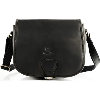 Kabelka Paolo Peruzzi Kožená dámská taška na rameno černá