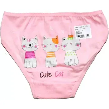 Dívčí spodní kalhotky tři kočičky 6785 růžové