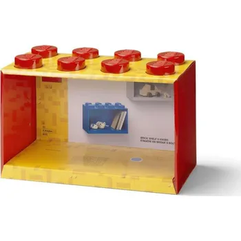 úložný prostor na hračky LEGO® Police BRICK 8 červená