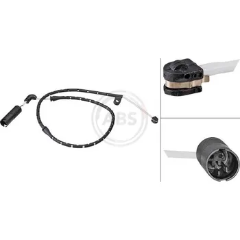 Brzdová destička Výstražný kontakt, opotřebení obložení A.B.S. 39610