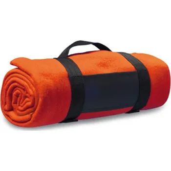Pikniková deka L-Merch Fleecová deka 162 x 125 cm NT1761 Orange 162 x 125 cm