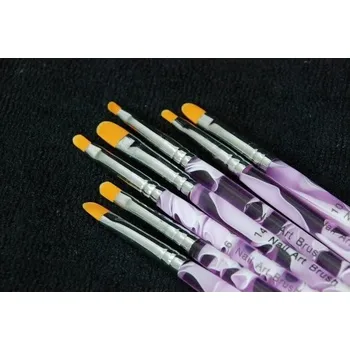 Kosmetický štětec Sada - štětce na gel 7 kusů