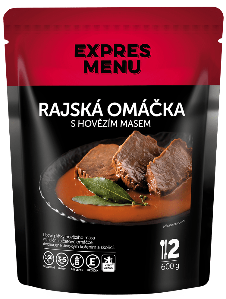 EXPRES MENU Rajská s hovězím masem 600 g