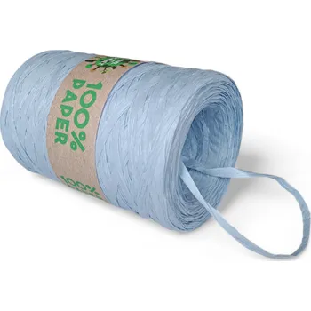 Stuha Stuha rafie 100% papírová 68295 5mm x 200m - 06 světle modrá
