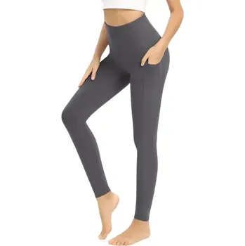 Dámské legíny Dámské legíny s vysokým pasem Šedá XXL