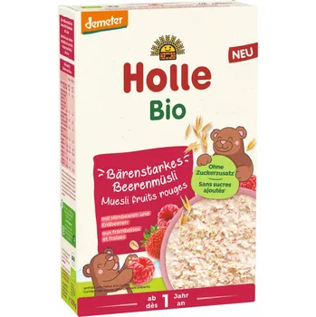 Bonbon Holle Bio Müsli s kousky jahod a malin pro děti od 12. měsíce, 200 g