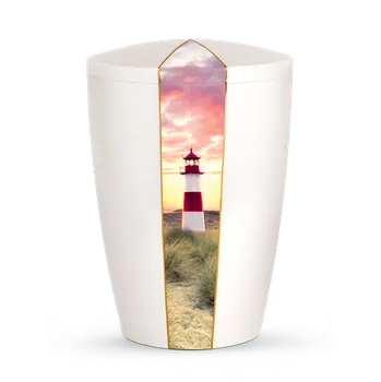 Smuteční dekorace Ekologická urna Natura White - Maják