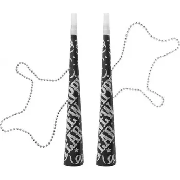 Party dekorace Party trumpety na řetízku Silvestrovské - Happy New Year - 2 ks