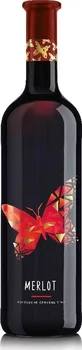 Víno Víno Mikulov Motýl Merlot polosuché červené 0,75 l