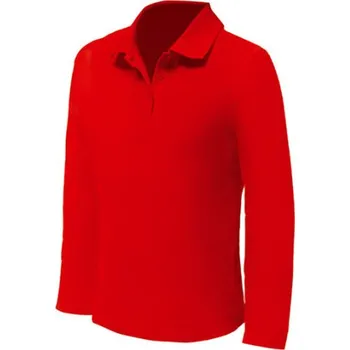 Pánské tričko Nath Pánské polo s dlouhým rukávem NH541 Red S