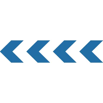 Samolepící dekorace Značení prosklených ploch - šipka šipka 50 x 50 mm Samolepka 50 x 50 mm tl. 0.1 mm - modrá - Kód: 04660