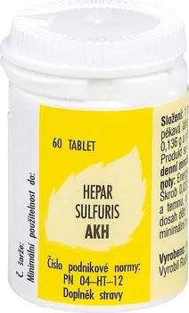 Homeopatikum AKH Hepar Sulfuris 60 ks