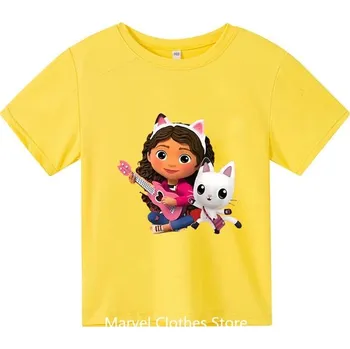 Dívčí tričko Gabby's Dollhouse Dětské tričko na motivy oblíbeného seriálu "Gabby's Dollhouse" Barva: 2, Velikost: 120