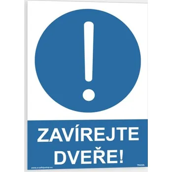 Zavírejte dveře Plast 210 x 297 mm (A4) tl. 0.5 mm - Kód: 03681