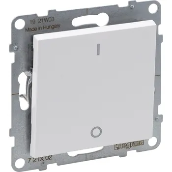 vypínač LEG 721102 SUNO BÍLÁ 2P SPÍNAČ Č.2 16AX