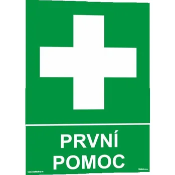 Značení První pomoc Plast 148 x 210 mm (A5) tl. 2 mm - Kód: 10571