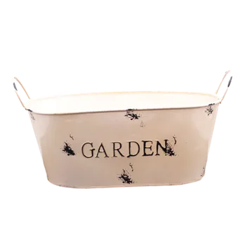 Dóza na potraviny Plechová nádoba oválná, růžová