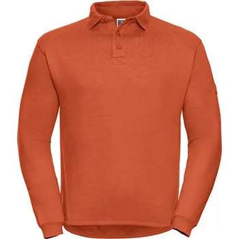 Pánská mikina Russell Unisex mikina s límečkem R-012M-0 Orange XXL