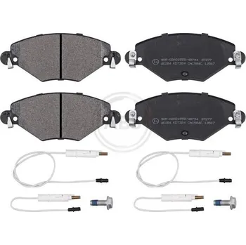 Brzdová destička Sada brzdových destiček, kotoučová brzda A.B.S. 37277