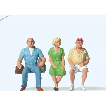 Modelová železnice Postavičky Sedící cestující G - Preiser 45080 (Zahradní železnice)