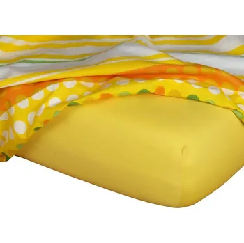 Prostěradlo Jersey prostěradlo tmavě žlutá - 90x200/20 cm jednolůžko