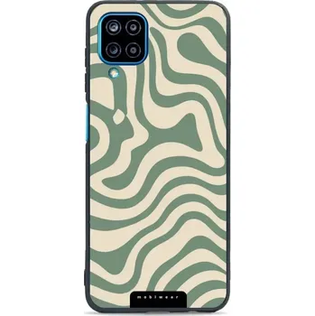 Pouzdro na mobilní telefon Lesklý kryt Mobiwear Glossy - Samsung Galaxy A12 / M12 - GA57G Zelené a béžové zkrouceniny (Prémiové lesklé pouzdro, obal, kryt Mobiwear Glossy na mobil Samsung Galaxy A12 / M12 - GA57G Zelené a béžové zkrouceniny, materiál Plast + TPU silikon - krytí po)