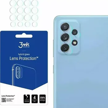 Ochranná fólie 3MK Flexible na čočky fotoaparátu Samsung Galaxy A72 (4x5ks) (Camera protector SAMSUNG GALAXY A72 lens protection 3MK)