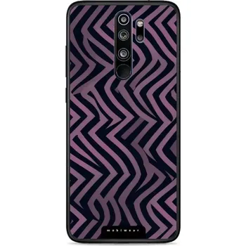 Pouzdro na mobilní telefon Lesklý kryt Mobiwear Glossy - Xiaomi Redmi Note 8 Pro - GA55G Fialové klikyháky (Prémiové lesklé pouzdro, obal, kryt Mobiwear Glossy na mobil Xiaomi Redmi Note 8 Pro - GA55G Fialové klikyháky, materiál Plast + TPU silikon - krytí po všech stranách,)