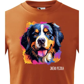 Chlapecké tričko Dětské tričko Bernský salašnícky pes, Barva Oranžová, Velikost 146 cm/10 roků, Canvas Dětské tričko 2428