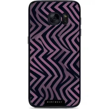 Pouzdro na mobilní telefon Lesklý kryt Mobiwear Glossy - Samsung Galaxy S7 - GA55G Fialové klikyháky (Prémiové lesklé pouzdro, obal, kryt Mobiwear Glossy na mobil Samsung Galaxy S7 - GA55G Fialové klikyháky, materiál Plast + TPU silikon - krytí po všech stranách, neošoupatelný)