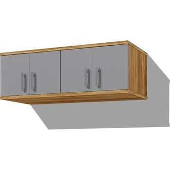 Šatní skříň Nabytekmorava Nástavec na skříně do předsíně PR 29 barva lamina: OŘECH LYON / ŠEDÁ