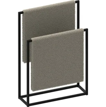 Interex design Věšák na ručníky ALAMO / Černý matný 600 mm