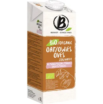 Rostlinné mléko Bio ovesno-mandlový nápoj 1L, Berief