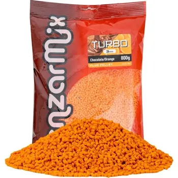 Nástraha Benzar Mix Fluo Turbo Pelety 800 g 3 mm ČOKOLÁDA POMERANČ