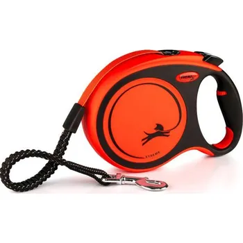 Vodítko pro psa Flexi Xtreme L pásek 8 m oranžové do 55 kg