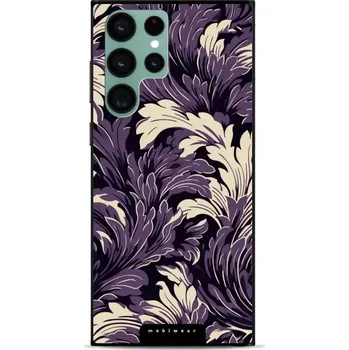 Pouzdro na mobilní telefon Lesklý kryt Mobiwear Glossy - Samsung Galaxy S22 Ultra - GA46G Fialové rostliny (Prémiové lesklé pouzdro, obal, kryt Mobiwear Glossy na mobil Samsung Galaxy S22 Ultra - GA46G Fialové rostliny, materiál Plast + TPU silikon - krytí po všech stranách,)