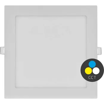 LED panel Bílý vestavný LED panel hranatý 225 x 225mm 18W 24V CCT - T-LED - 102206 - 102206
