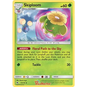 Sběratelská karetní hra Skiploom 013/214 - Lost Thunder Typ karty: Non-Holo