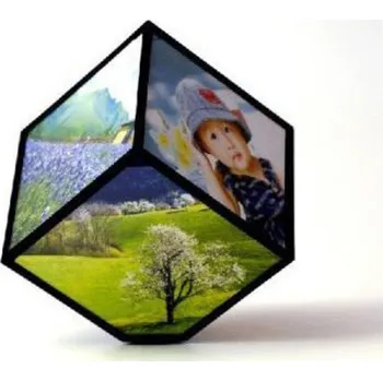 Rám na obraz Rotující fotorámeček Černá