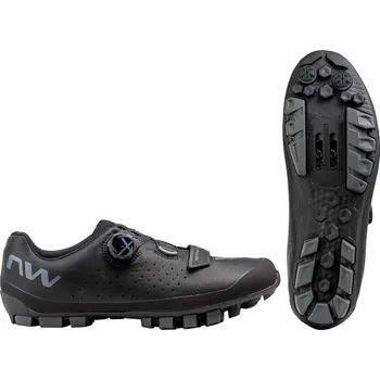 Cyklistické kalhoty NW Hammer Plus Wide Black/Dark Grey - 39