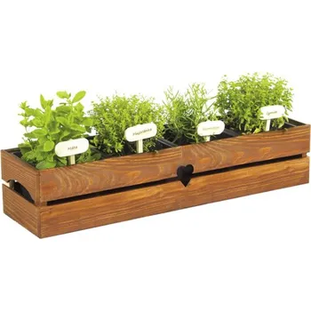 Truhlík Truhlík dřevěný BYLINKÁČ 67 x 19 x 15 cm teak