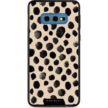 Pouzdro na mobilní telefon Lesklý kryt Mobiwear Glossy - Samsung Galaxy S10e - GA50G Černé puntíky (Prémiové lesklé pouzdro, obal, kryt Mobiwear Glossy na mobil Samsung Galaxy S10e - GA50G Černé puntíky, materiál Plast + TPU silikon - krytí po všech stranách, neošoupatelný potisk,)