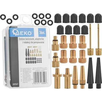 Příslušenství ke kompresoru Geko G01267 sada adaptérů na huštění pneumatik