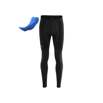 Cyklistické kalhoty KALAS PURE Z | Zateplené Cyklo kalhoty + sedlo | černé | Velikost: 7