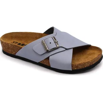 Dámská zdravotní obuv Leon 4053 Dámské zdravotní korkové pantofle - Modrá oralndo Velikost: 39