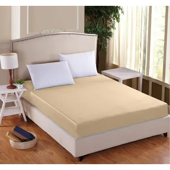 Prostěradlo Prostěradlo Mako-Jersey s lycrou Smetanová - 180x200 cm dvoulůžko