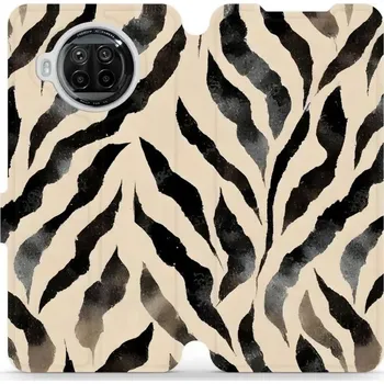 Pouzdro na mobilní telefon Flipové pouzdro Mobiwear - Xiaomi Mi 10T Lite - VA53S Zebří (Knížkové flip pouzdro, obal, kryt na mobil Xiaomi Mi 10T Lite - VA53S Zebří, materiál Umělá kůže + TPU - ochrana 360°, stojánek, silikonová vanička, magnetické zavírání)