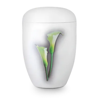 Smuteční dekorace Ekologická urna Fleur Blanche - Kala