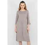 Broadway dámské midi šaty z modalu béžové Velikost: XL